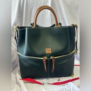 NWOT Dooney & Bourke Midnight Blue City Large Dawson